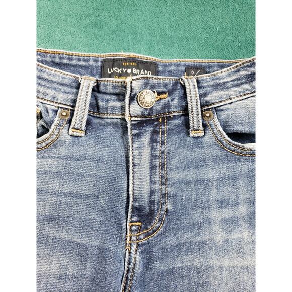Lucky Brand Jeans Size 0 Womens Blue Stretch Pants Medium Mid Rise Ava Skinny - Picture 7 of 14